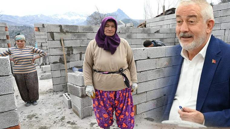 Isparta'da Fatma Teyze'nin yıkılan evi yeniden inşa ediliyor - Birlik Haber Ajansı