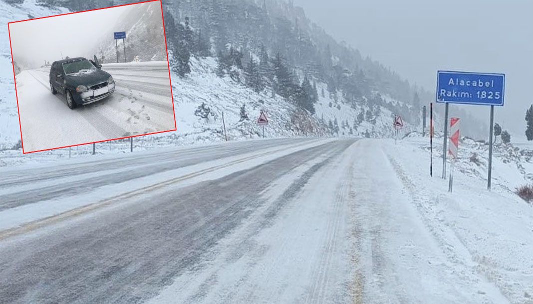 Antalya'da Alacabel yolu kardan temizlendi, yüksek kesimlerde tipi etkili oldu - Birlik Haber Ajansı