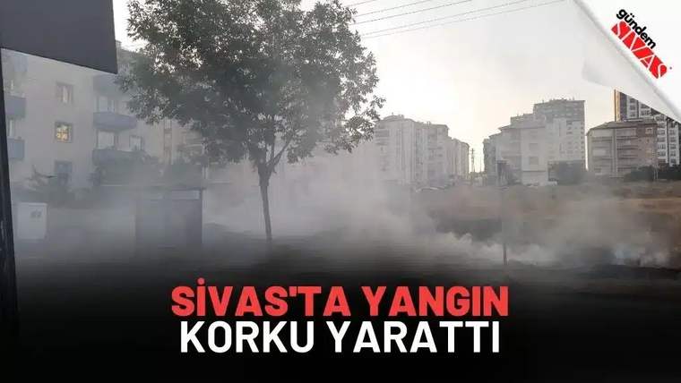 Sivas'ta Yangın Korku Yarattı