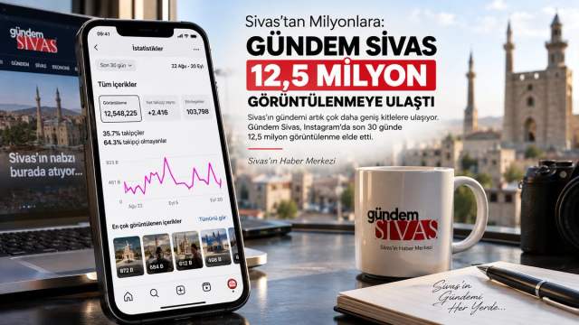 Sivas’tan Milyonlara: 12,5 Milyon Görüntülenmeye Ulaştık