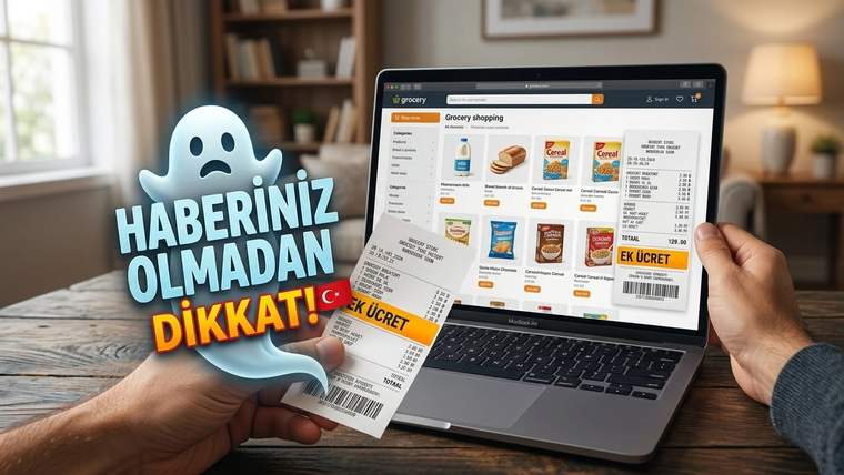 SEPETTE HABERİNİZ OLMADAN EK ÜCRET ÇIKARSA DİKKAT