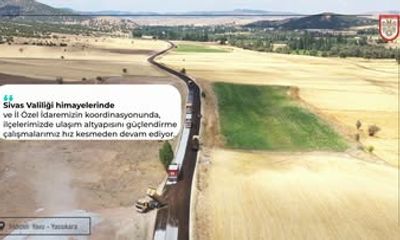Sivas’ta Ulaşım Altyapısı Güçleniyor: Yıldızeli Yolu Yapım Çalışmaları Devam Ediyor