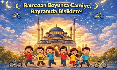 Ramazan’da Camiye Gelen Çocuklara Bayramda Bisiklet Sürprizi: Ahmet Turan Gazi Mahallesi’nde Örnek Proje