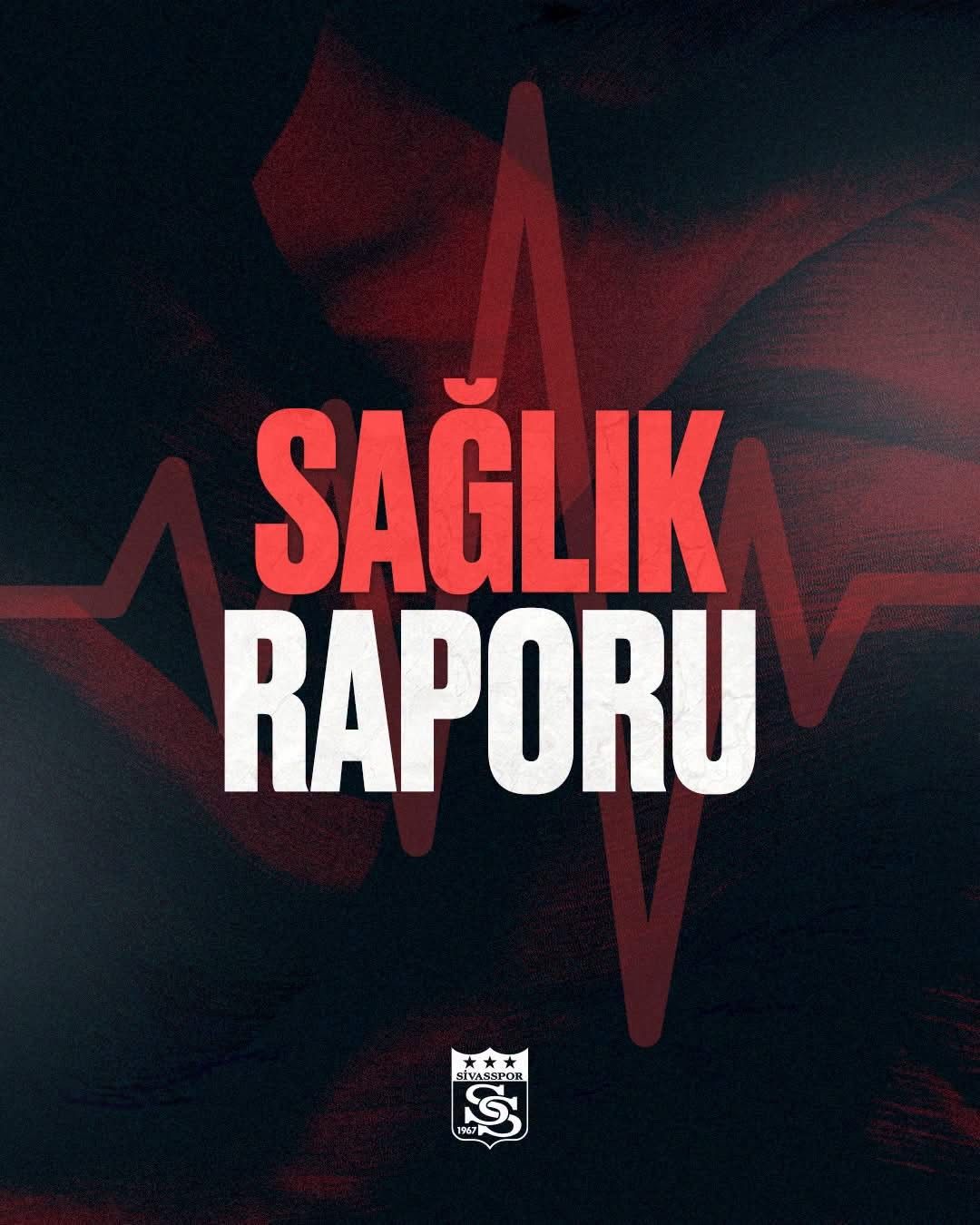 Sivasspor’da iki oyuncu tedavi ve rehabilitasyon sürecine girdi