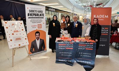 KADEM Sivas'tan "Hep Birlikte" Şiddete Karşı Turuncu Nokta Mesajı