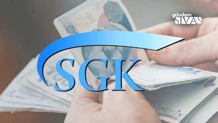 Bir kişinin elinde banknotlar var, üzerinde SGK logosu bulunan bir belge de görünmekte.