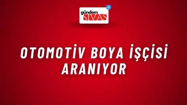Otomotiv Boya İşçisi Aranıyor
