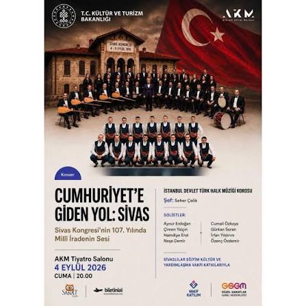 Sivas Kongresi’nin 107. yılına özel konser İstanbul’da düzenlenecek