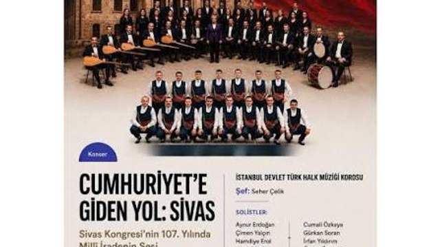 Sivas Kongresi’nin 107. yılına özel konser İstanbul’da düzenlenecek