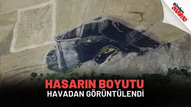Hasarın Boyutu Havadan Görüntülendi