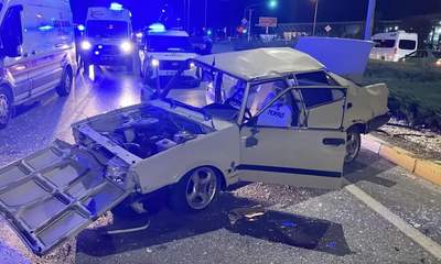 Sivas'ta Gece Yarısı Feci Kaza! Tofaş Takla Attı, 1 Kişinin Durumu Ağır