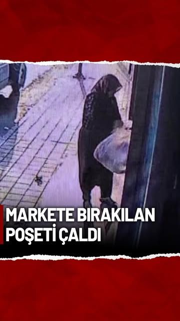 Adana'da Marketten Ekmek Hırsızlığı Güvenlik Kamerasına Yakalandı
