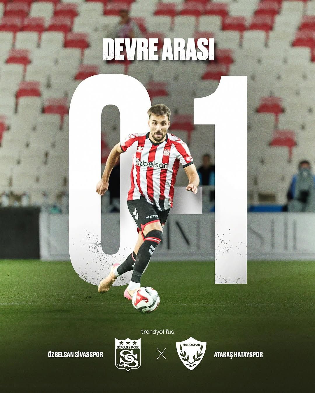 Sivasspor, Sahasında Hatayspor'a 1-0 Mağlup Oldu