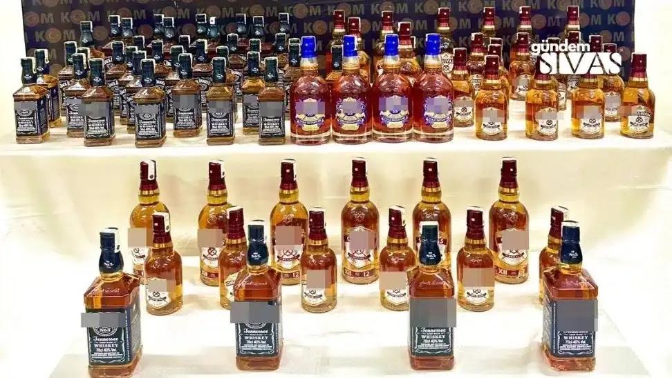 Sivas'ta Sahte Alkol ve Kaçak Tütün Operasyonu