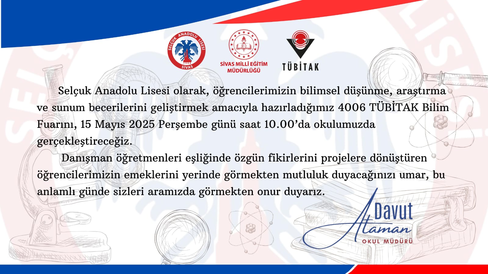Selçuk Anadolu Lisesi 4006 TÜBİTAK Bilim Fuarı’na Hazırlanıyor