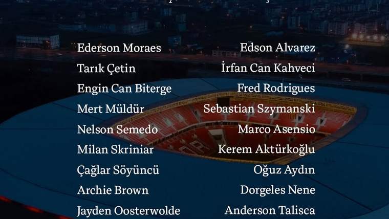 Fenerbahçe'nin Samsunspor Maçı Kamp Kadrosu Açıklandı