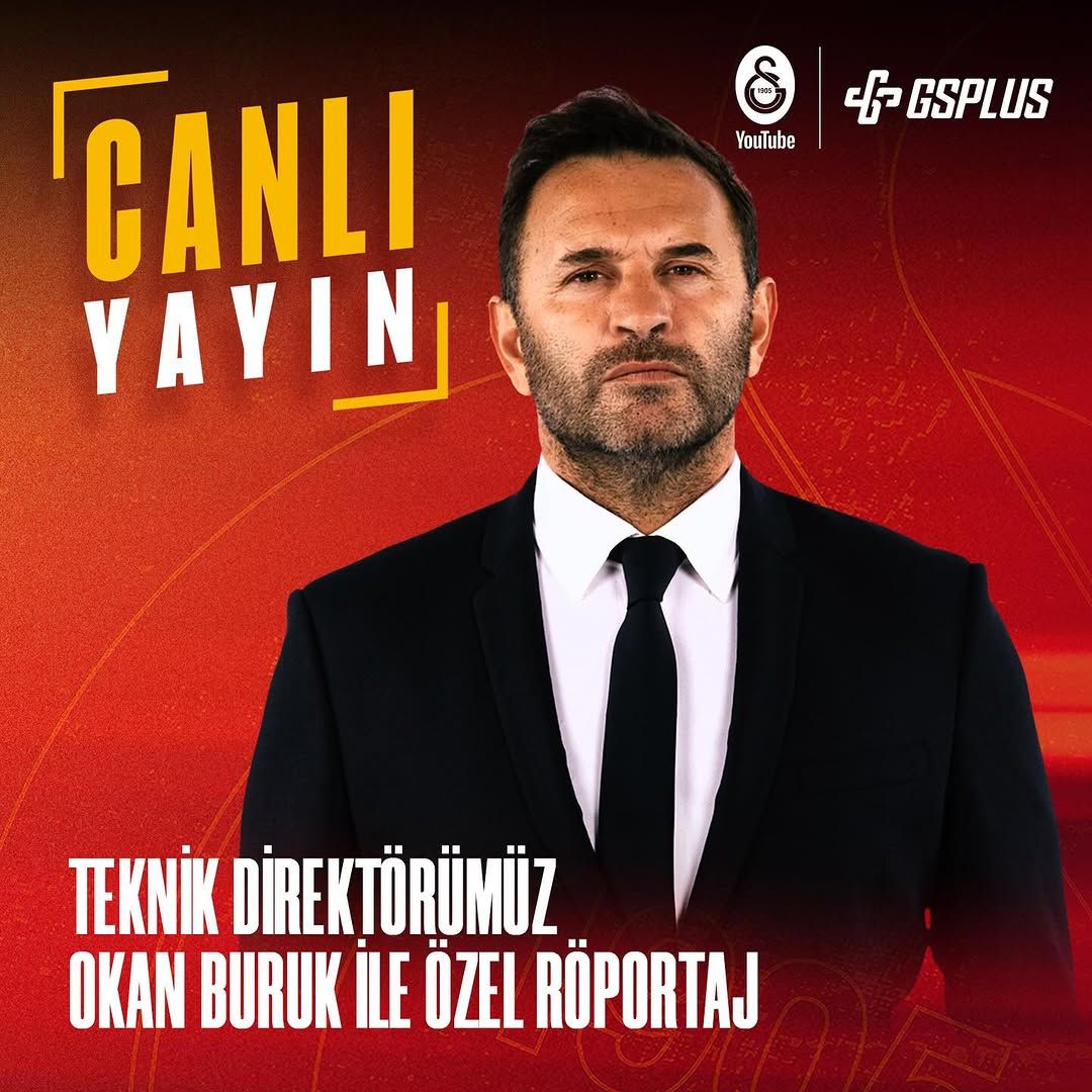 Kırmızı zemin üzerinde takım elbiseli bir kişi ve “CANLI YAYIN” yazısı yer alıyor.