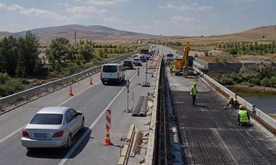 Sivas-Kangal Yolunda Köprü Çalışması