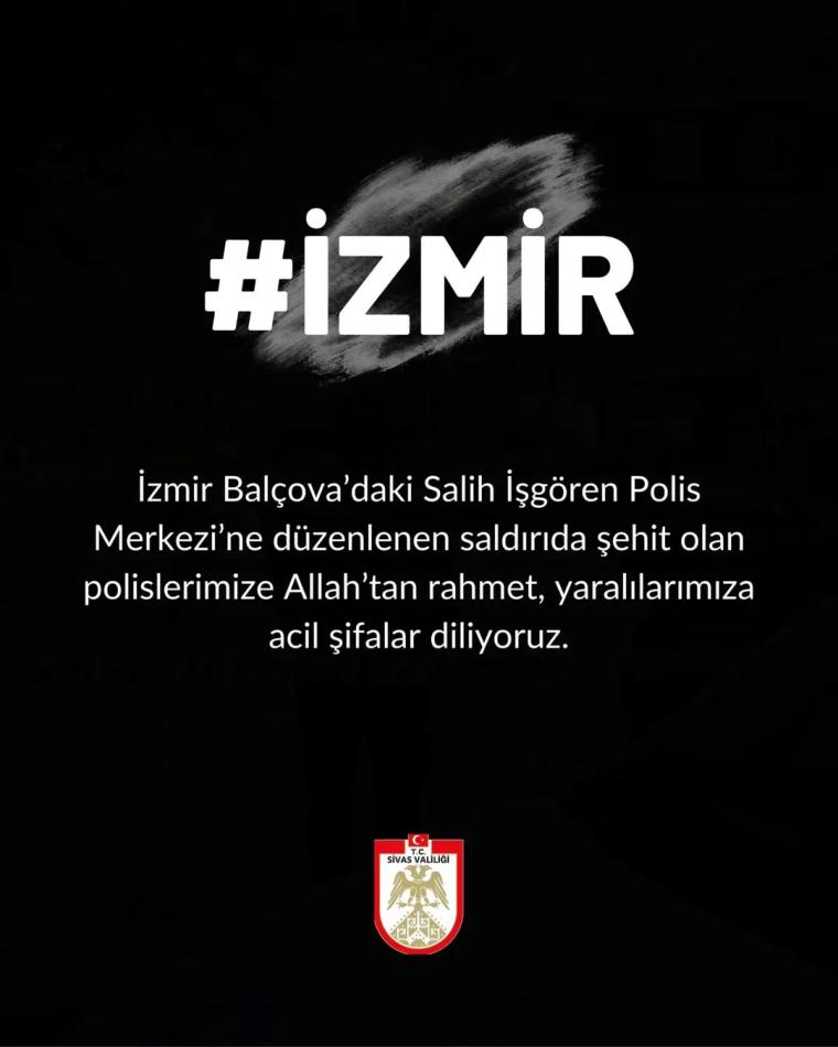 Sivas İl Özel İdaresi'nden Taziye Mesajı
