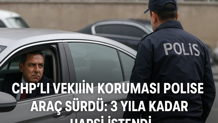 Araçta oturan bir kişi, dışarıda bekleyen polis memuruna bakıyor.