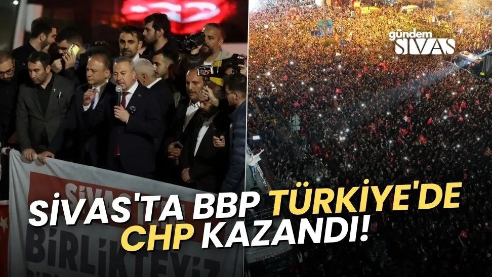 Sivas'ta BBP, Türkiye'de CHP Kazandı!
