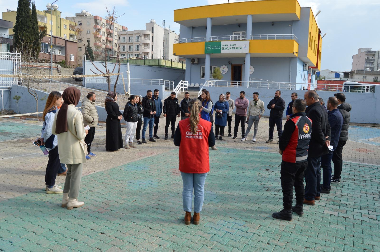 Silopi Gençlik Merkezi'nde deprem ve yangın tatbikatı - Birlik Haber Ajansı