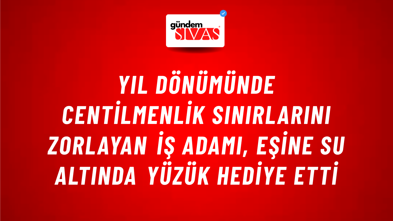 Yıl Dönümünde Centilmenlik Sınırlarını Zorlayan İş Adamı, Eşine Su Altında Yüzük Hediye Etti