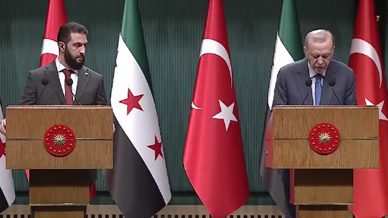 Cumhurbaşkanı Erdoğan, Şara ile ortak basın toplantısında konuştu: Her konuda fikir birliği içindeyiz - Birlik Haber Ajansı