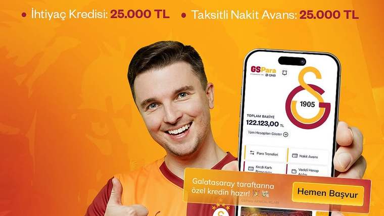 Galatasaray Taraftarına Ekonomik Fırsat: GSPara'dan 0 Faizli 50.000 TL Hoş Geldin Kredisi