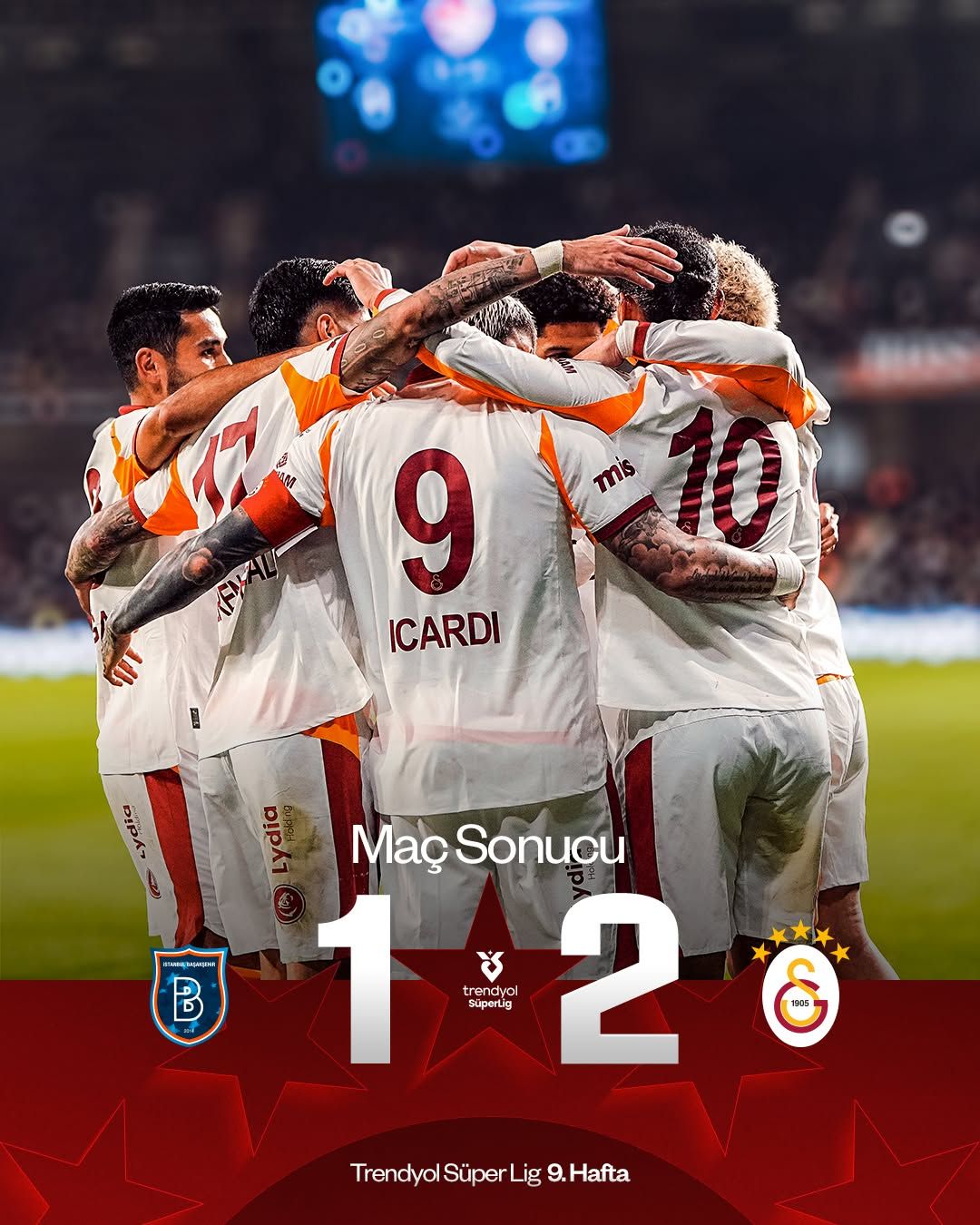 Galatasaray, Başakşehir'de Zorlu Bir Mücadeleyi Kazandı: 2-1