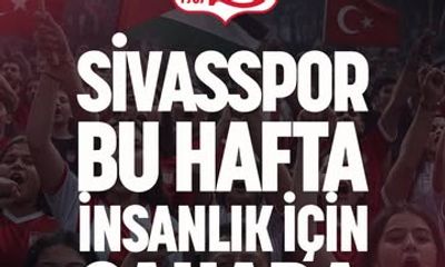 Özbelsan Sivasspor, Serik Spor Maçının Gelirini Gazze'ye Bağışlıyor