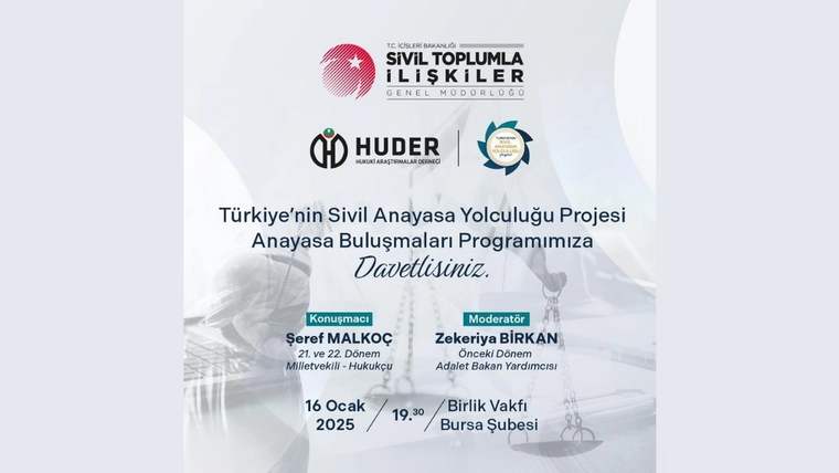 Bursa’da HUDER ile sivil anayasa buluşması - Birlik Haber Ajansı
