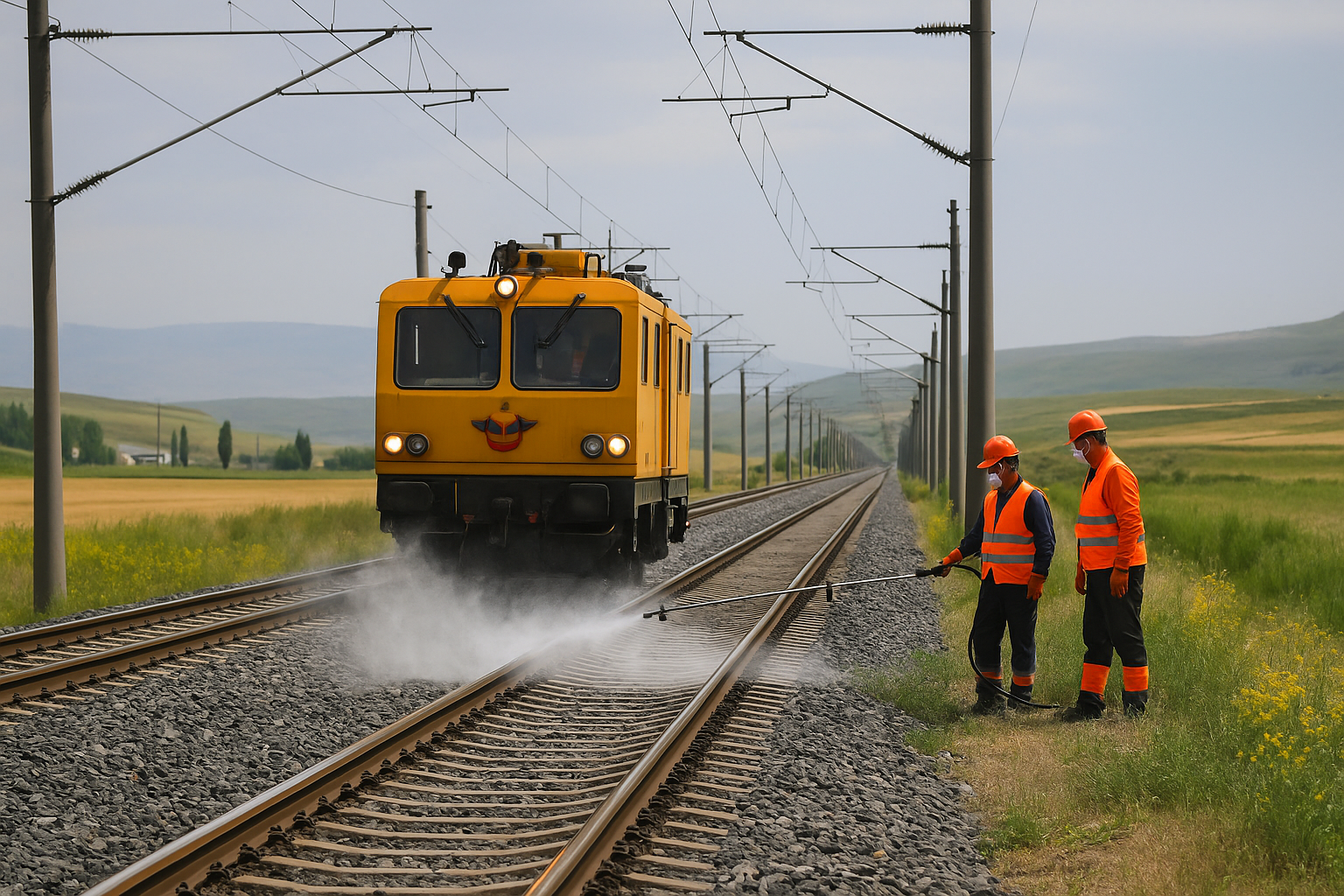 TCDD Sivas Erzincan Arasında Yabani Ot İlaçlama Çalışması Yapacak