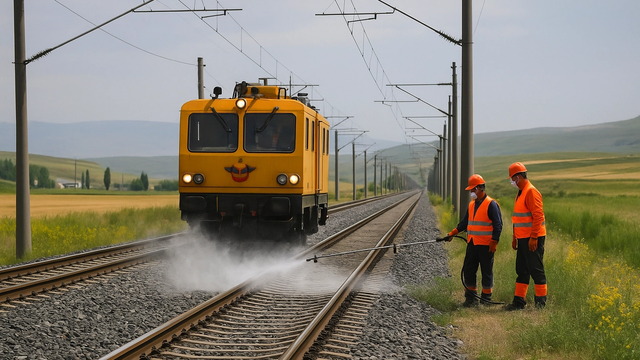 TCDD Sivas Erzincan Arasında Yabani Ot İlaçlama Çalışması Yapacak