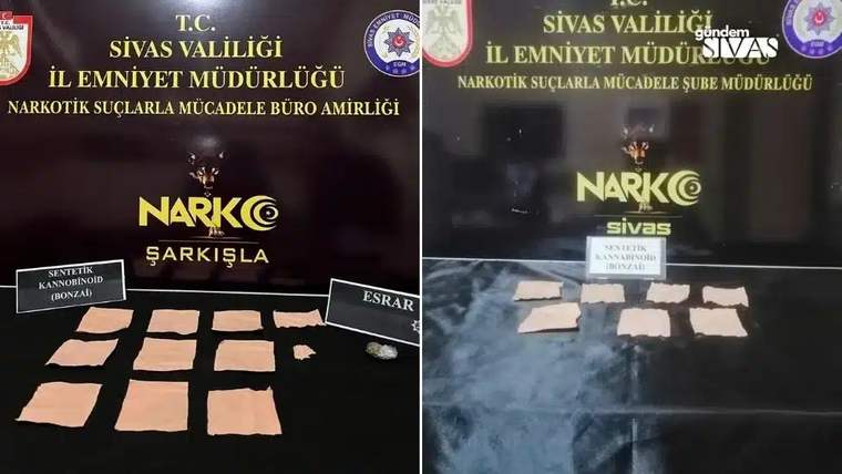 Sivas Emniyet'ten Narkotik Madde Operasyonları