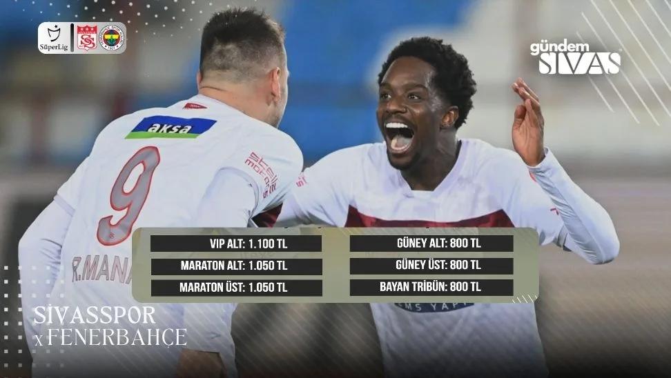 Sivasspor - Fenerbahçe Biletleri Satışta!