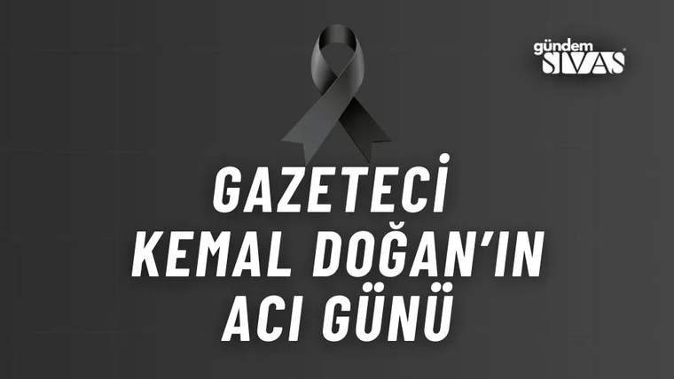 Koyu gri fonda siyah kurdele simgesi ve beyaz yazılı bir haber duyurusu yer alıyor.