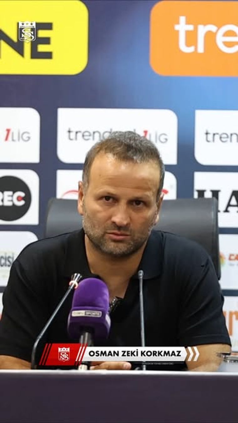 Sivasspor Teknik Direktörü Korkmaz, Amedspor Maçı Değerlendirmesi Yaptı