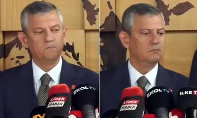 Basın toplantısına damga vuran an: Özgür Özel kameralara yakalandı