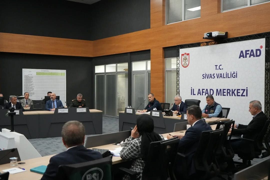 Sivas'ta İl Afet ve Risk Azaltma Planı Toplantısı Gerçekleştirildi
