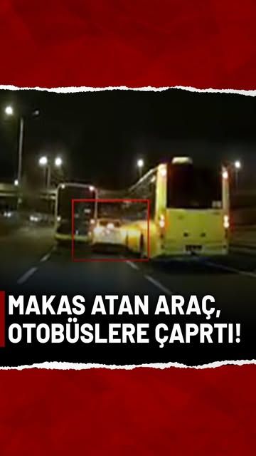Başakşehir'de Otomobil Kazası: 2 İETT Otobüsü Hasar Gördü
