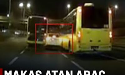 Başakşehir'de Otomobil Kazası: 2 İETT Otobüsü Hasar Gördü