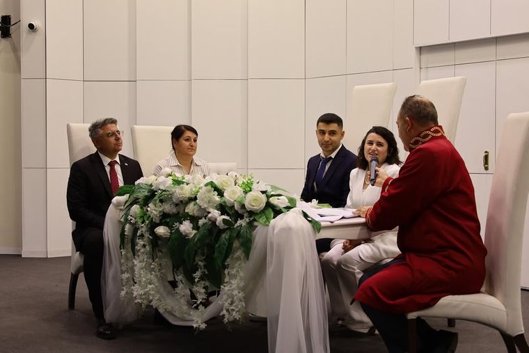 Sivas Aile ve Sosyal Hizmetler İl Müdürlüğü Çalışanının Nikah Törenine Katılım