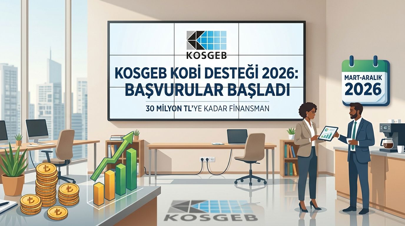 KOSGEB KOBİ desteği 2026: 30 milyon TL’ye kadar finansman başvuruları başladı