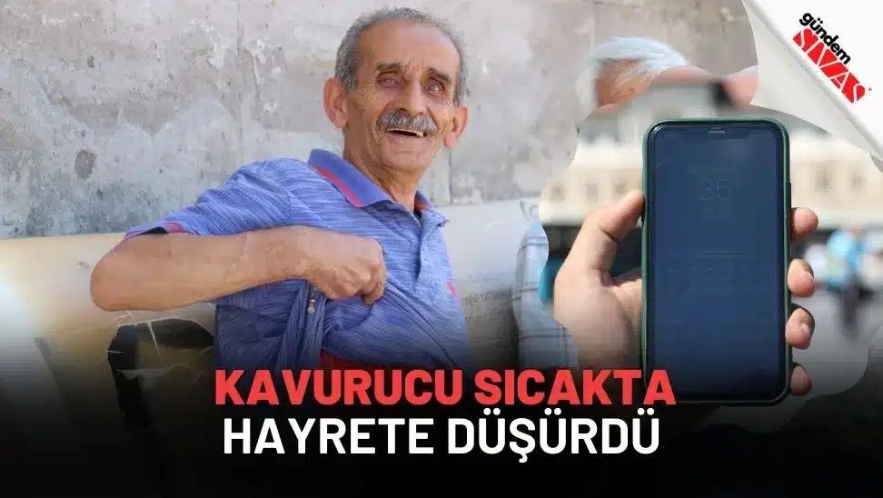 Kavurucu Sıcakta Hayrete Düşürdü