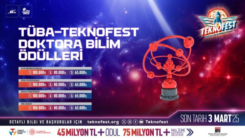 TÜBA-TEKNOFEST Doktora Bilim Ödülleri başvurusunda son gün! - Birlik Haber Ajansı