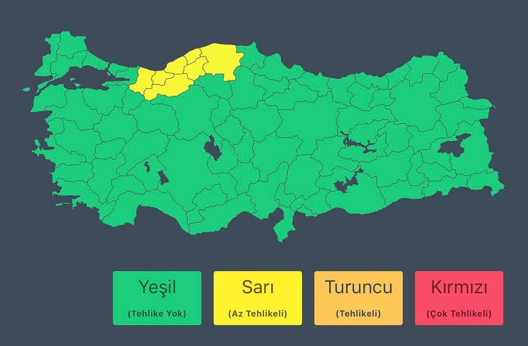 Meteoroloji Uyardı: Sakarya, Düzce ve 3 İl Daha Kuvvetli Yağış Etkisinde