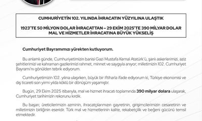 Cumhuriyet'in 102. Yılında Türkiye Ticareti: Hedefler ve Başarılar