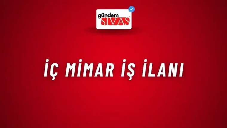 Kırmızı zeminli duyuru görselinde üstte küçük bir logo, ortada büyük beyaz yazılar ve altta boş alan bulunuyor.