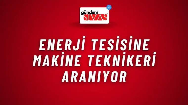 Kırmızı zemin üzerinde, üstte Gündem Sivas logosu ve ortada beyaz harflerle ilan metni yer alıyor.